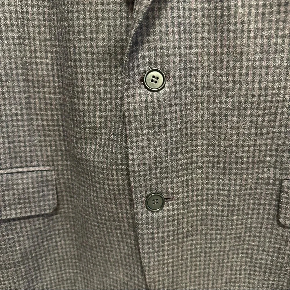 CANALI Wool Cashmere Silk Sport Coat Blazer Purple Plaid Check Italy Size 54
